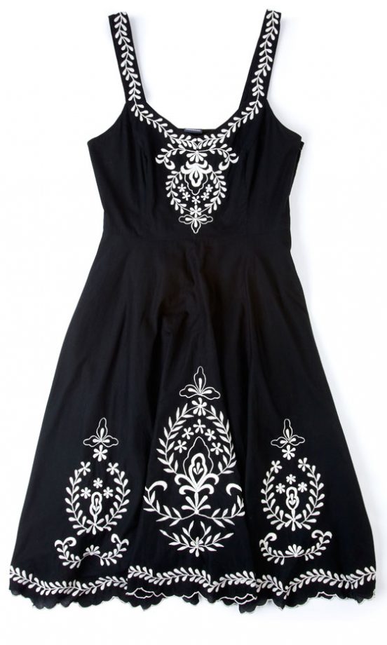 F&F SS13 Black Print Beach Dress