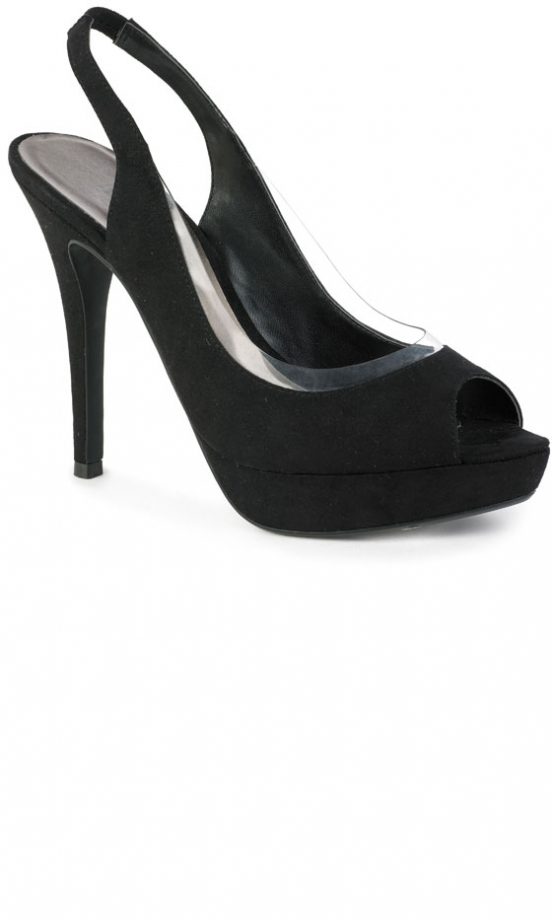 F&F SS13 Black Peep Toe Stiletto