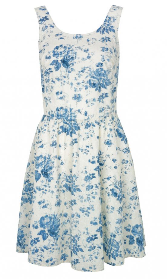 F&F SS13 Blue Floral Dress