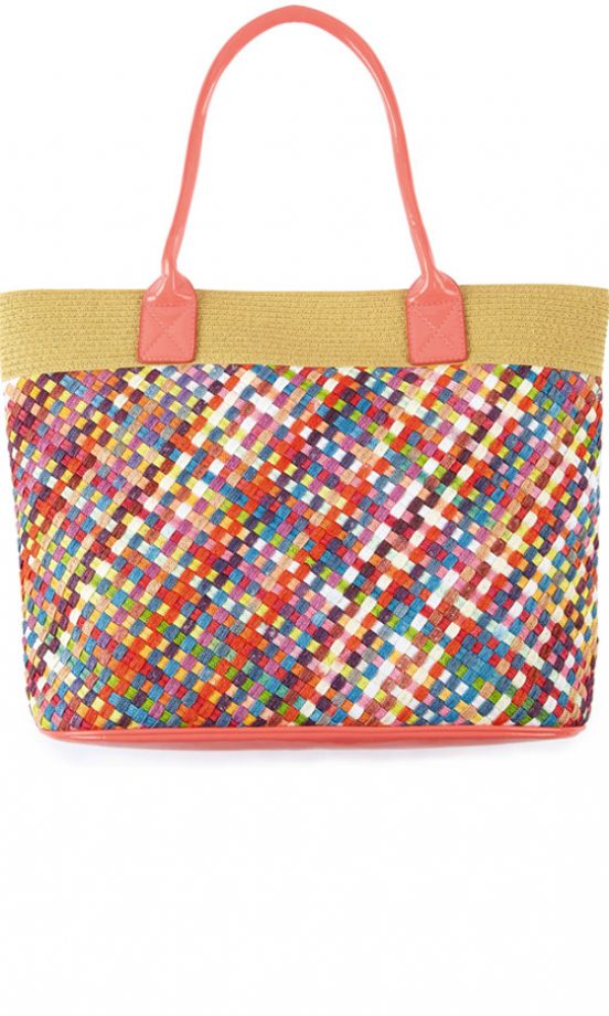 F&F SS13 Colour Weave Shopper