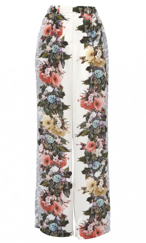 ASOS Floral High Waist Trousers