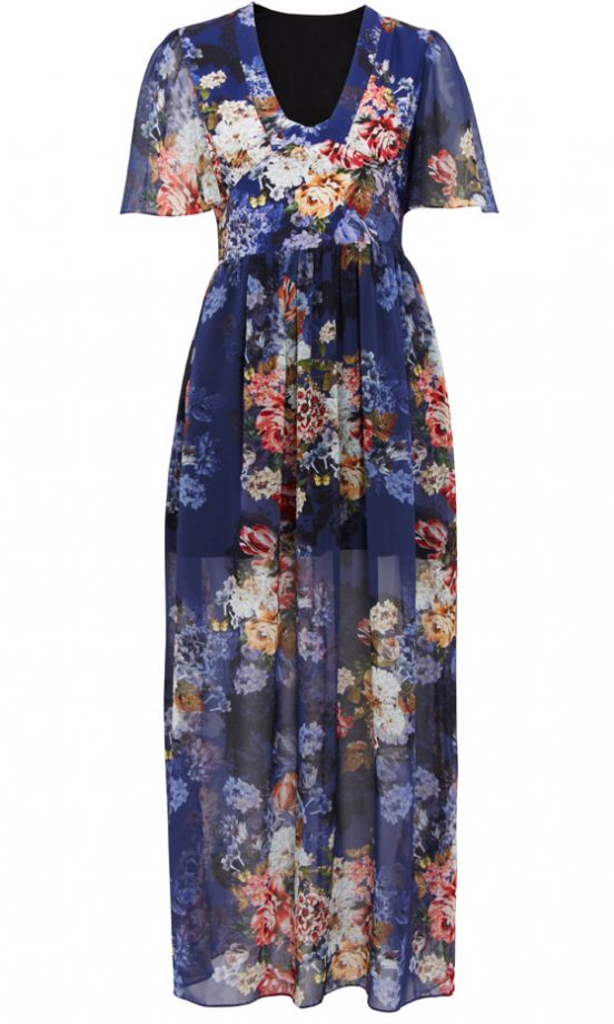 ASOS Sheer Floral Maxi Dress, £48