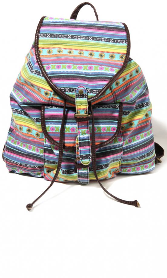 Forever 21 SS13 Striped Backpack
