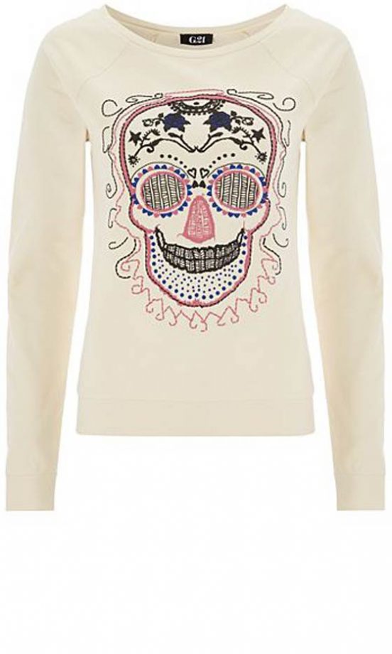 George Skull Print Sweatshirt, £12