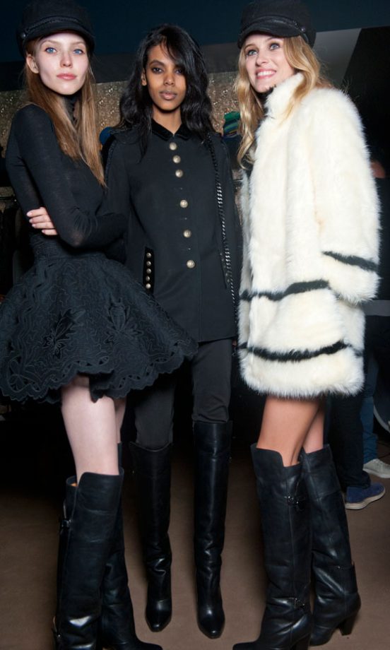 Backstage At The H&M Show At Paris Fashion Week AW13