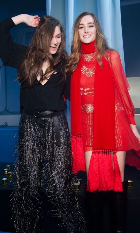 Backstage At The H&M Show At Paris Fashion Week AW13