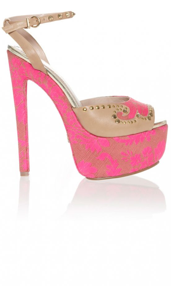 KG At Kurt Geiger SS13 Jessie Nude And Pink Heels