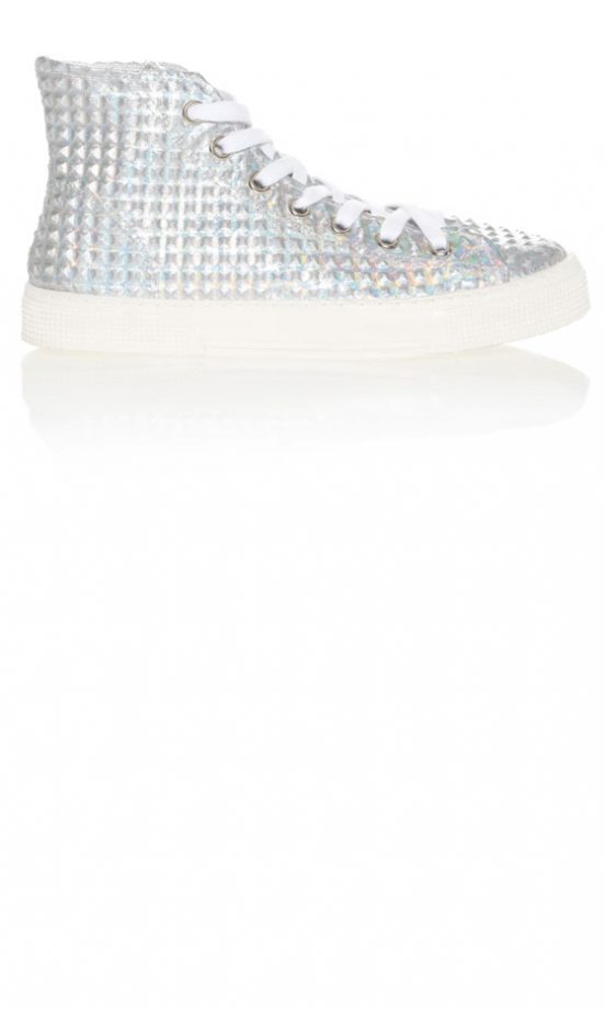 Kurt Geiger SS13 London Calling Silver High Tops