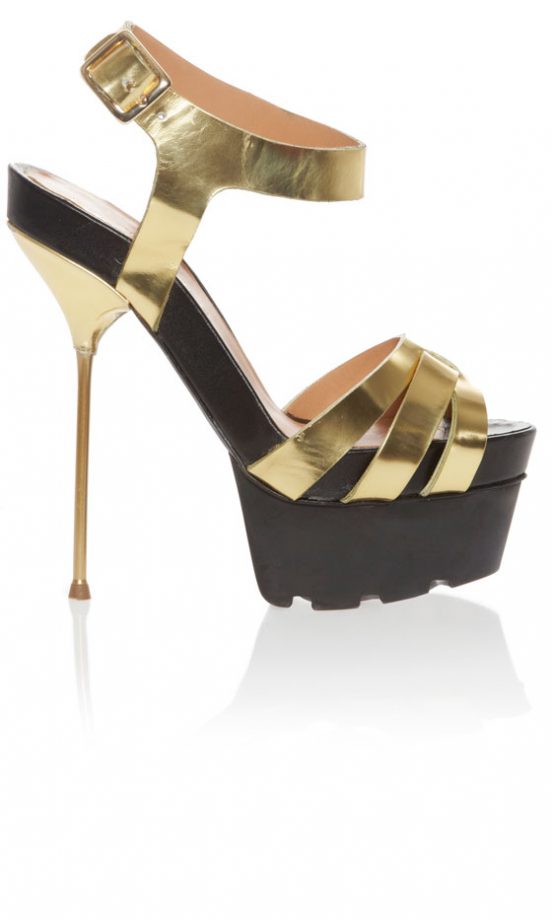 Kurt Geiger SS13 Gold Heels