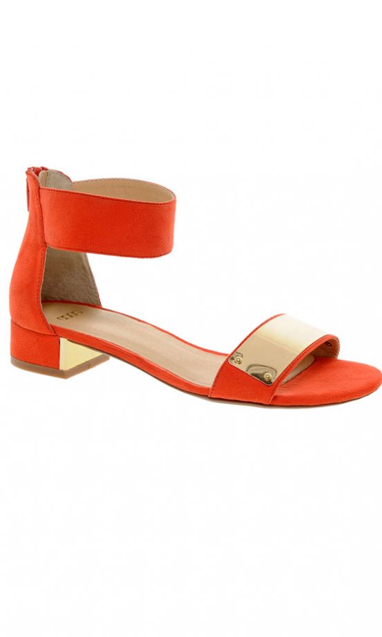 ASOS Orange Ankle Strap Sandals, £35