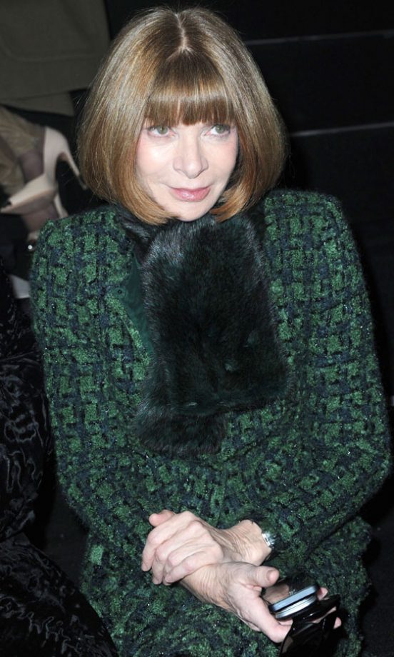 Anna Wintour At The Nina Ricci AW13 Show At Paris Fashion Week, 2013