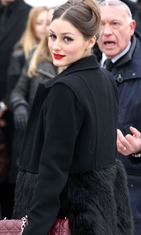 Olivia Palermo At The Christian Dior AW13 Show At Paris Fashion Week, 2013