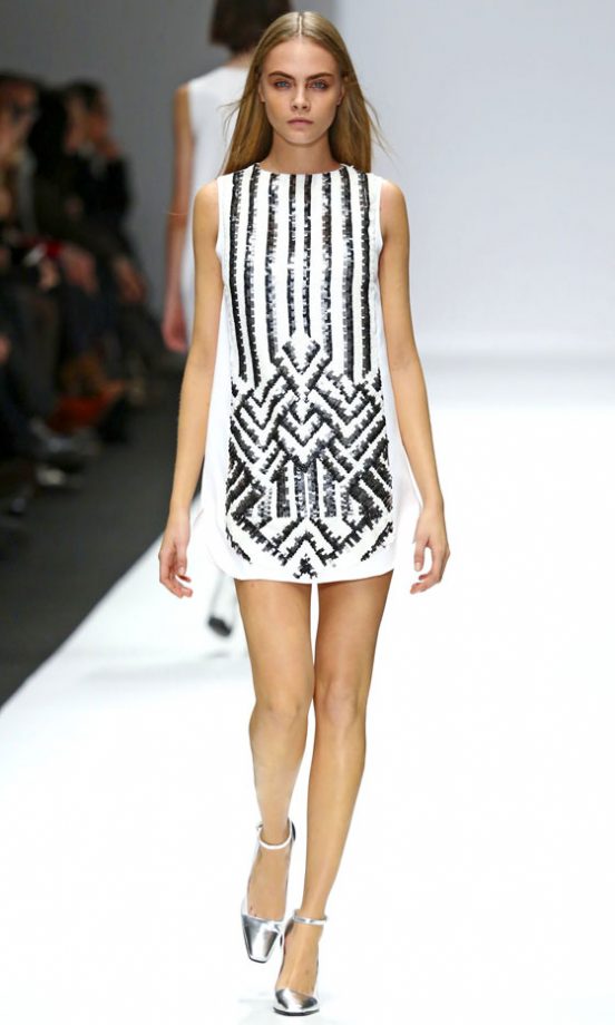 Cara Delevingne At The Vanessa Bruno AW13 Show At Paris Fashion Week, 2013