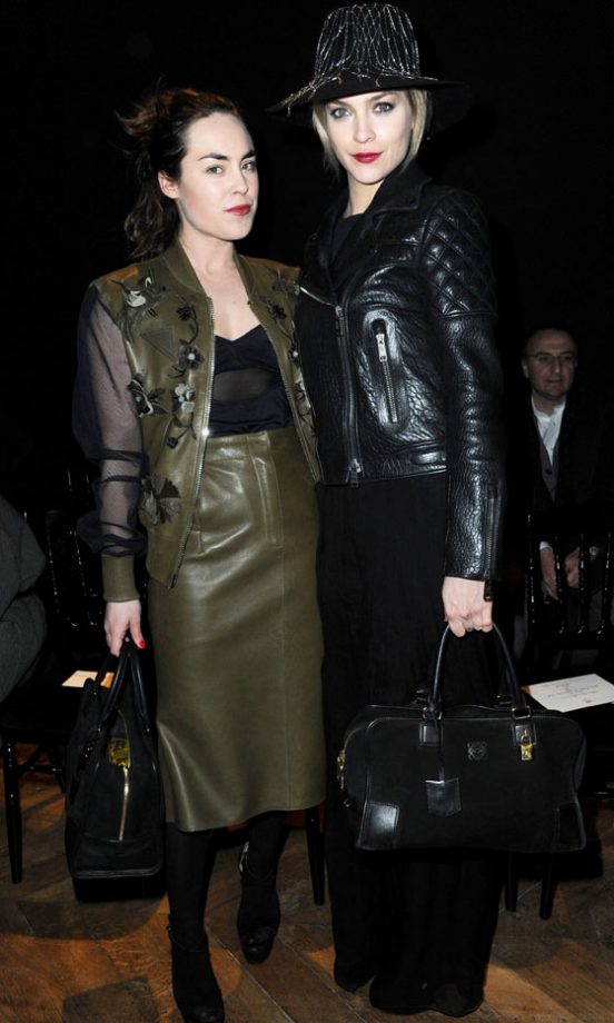 Talullah Harlech And Leigh Lezark At The Loewe AW13 Show At Paris Fashion Week, 2013