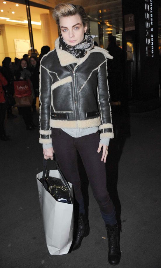 Jessica Stam At The John Paul Gaultier AW13 Show At Paris Fashion Week, 2013