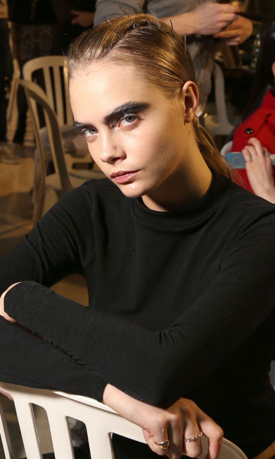 Cara Delevingne At The John Galliano AW13 Show At Paris Fashion Week, 2013