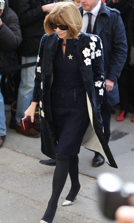 Anna Wintour At The Chanel AW13 Show At Paris Fashion Week, 2013