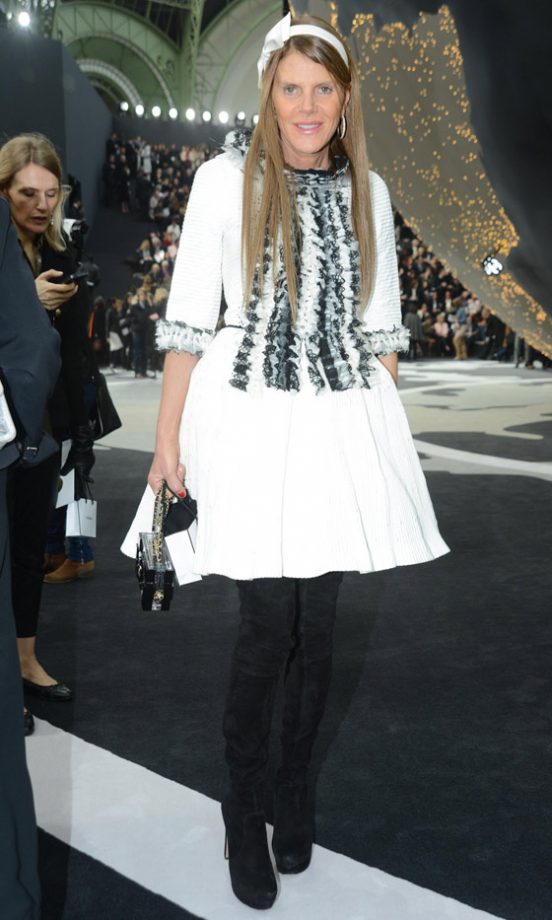 Anna Dello Russo At The Chanel AW13 Show At Paris Fashion Week, 2013