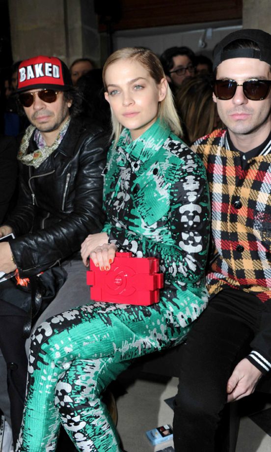 Leigh lezark At The Alexander McQueen AW13 Show At Paris Fashion Week, 2013
