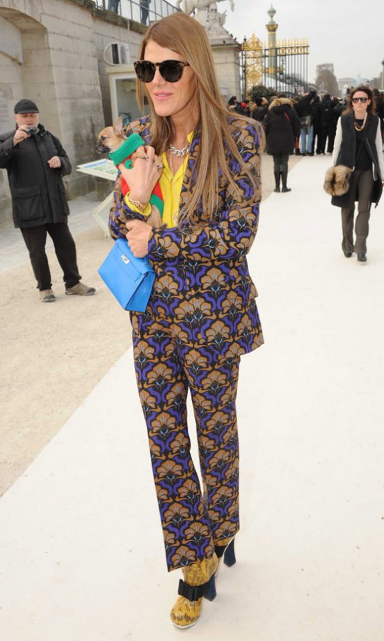 Anna Dello Russo At The Valentino AW13 Show At Paris Fashion Week, 2013