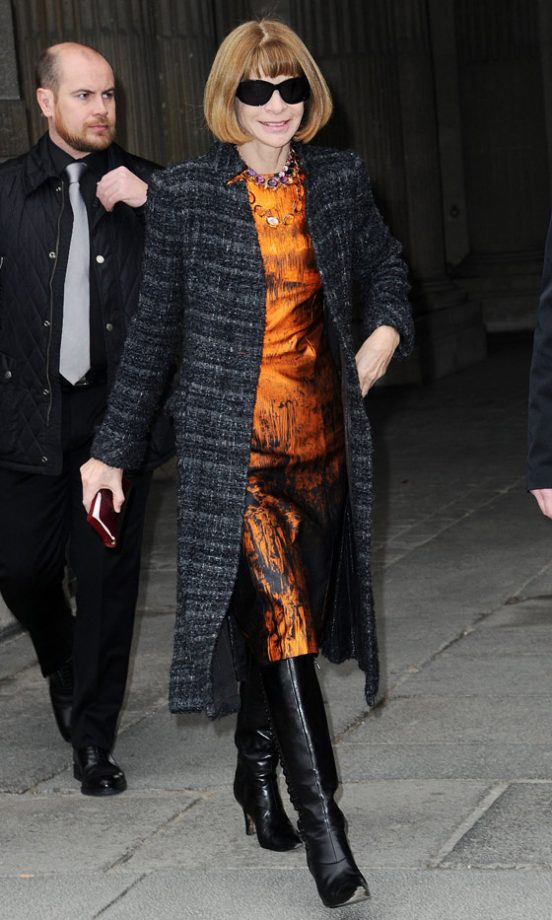 Anna Wintour At The Louis Vuitton AW13 Show At Paris Fashion Week, 2013