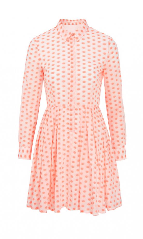 ASOS Pink Spot Shirt Dress, £55