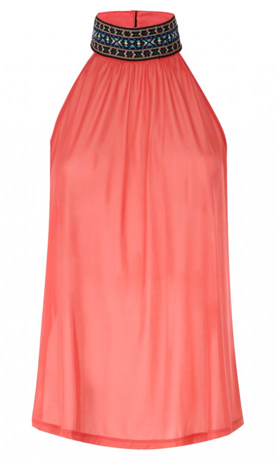 Primark SS13 Coral Halter Neck Top, £7