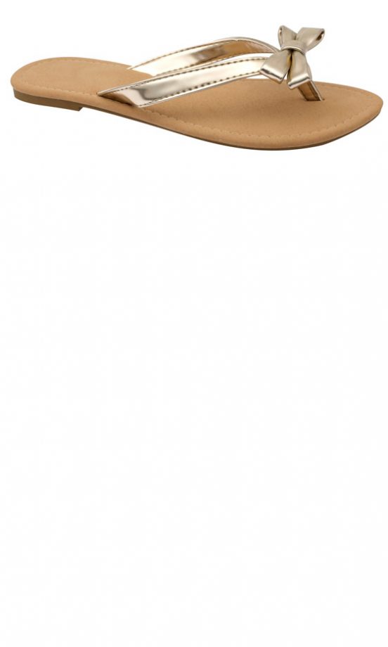 Primark SS13 Gold Bow Sandals, £2.50