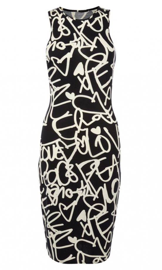 Primark SS13 Graffiti Bodycon Dress, £10