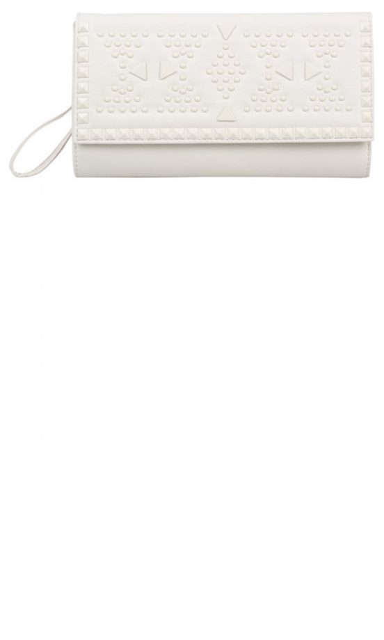 Primark Summer 2013 White Studded clutch, £8