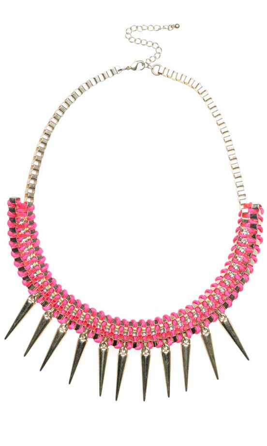 Primark Summer 2013 Pink Spike Necklace