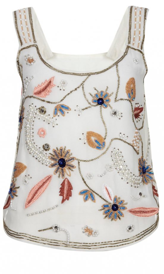 Primark Summer 2013 White Embellished Top