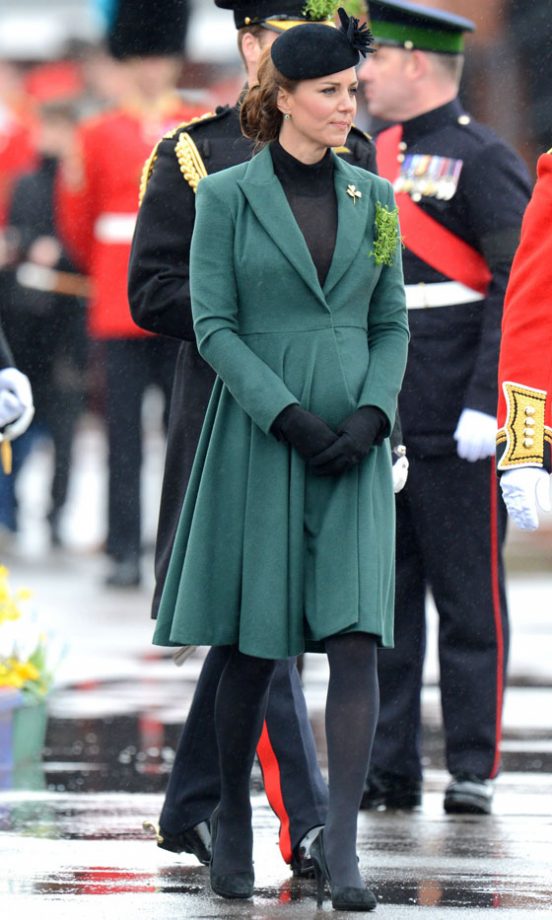 Kate Middleton, Duchess Of Cambridge, At A St Patrick's Day Parade, Hampshire, 2013