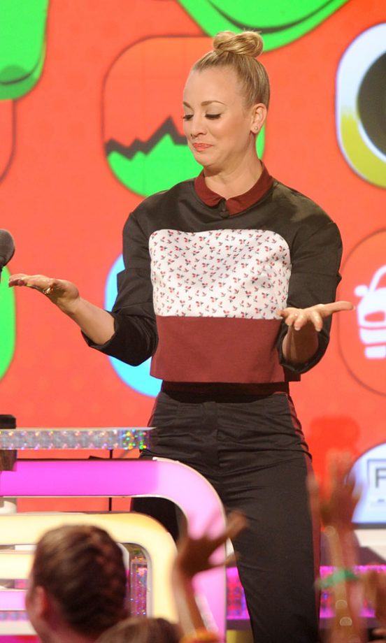 Kaley Cuoco At The Nickelodeon's Kids Choice Awards, 2013