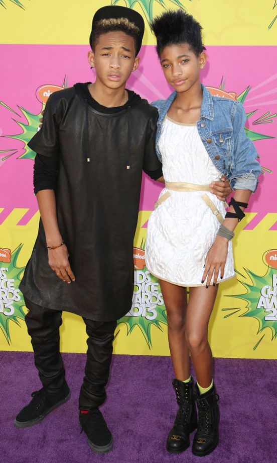 Jaden And Willow Smith At The Nickedlodeon's Kids Choice Awards, 2013