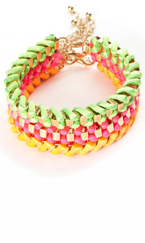 Stylistpick SS13 Neon Braided Bracelet