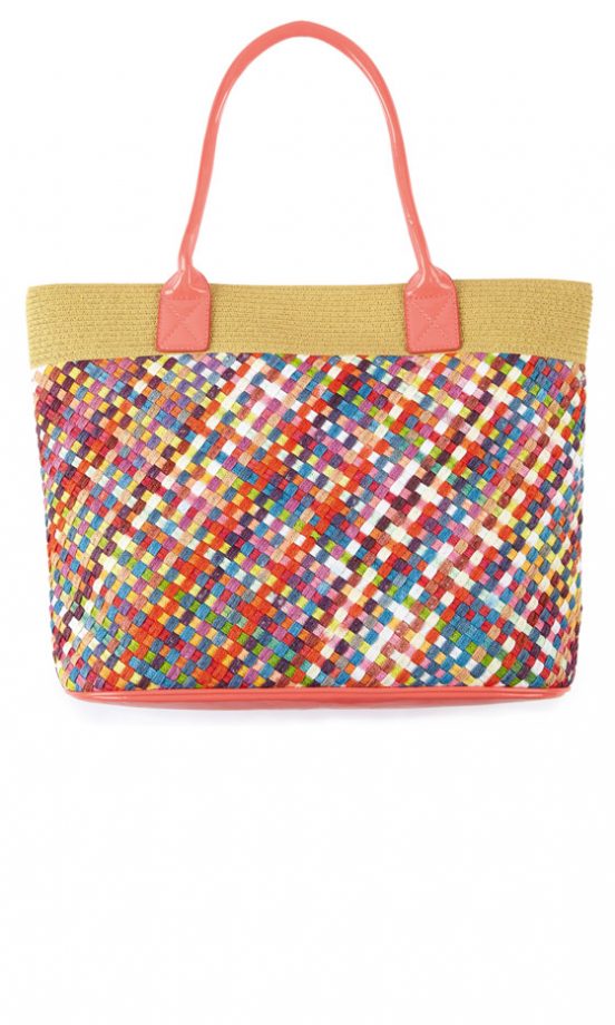 F&F At Tesco Rainbow Weave Bag