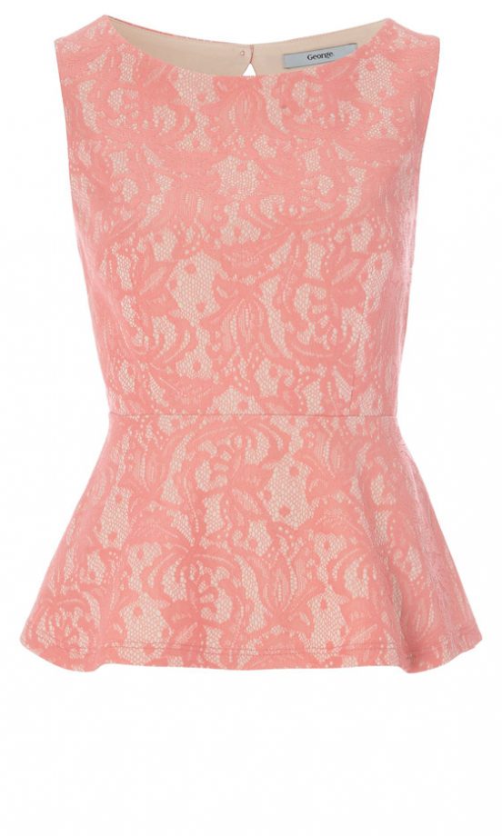 George At Asda Peplum Top, £10