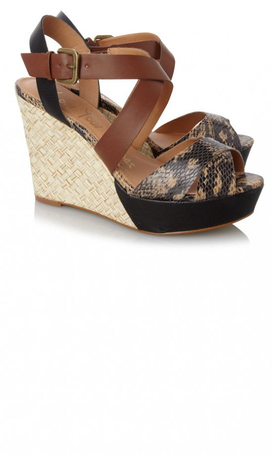 George At Asda Snake Print Wedges, £18