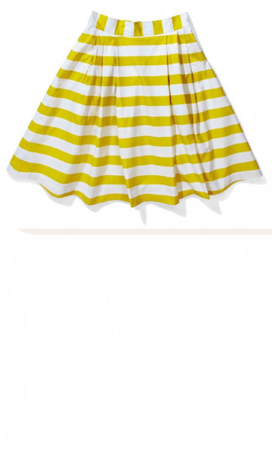 TU At Sainsbury's Yellow Striped Skirt, £25