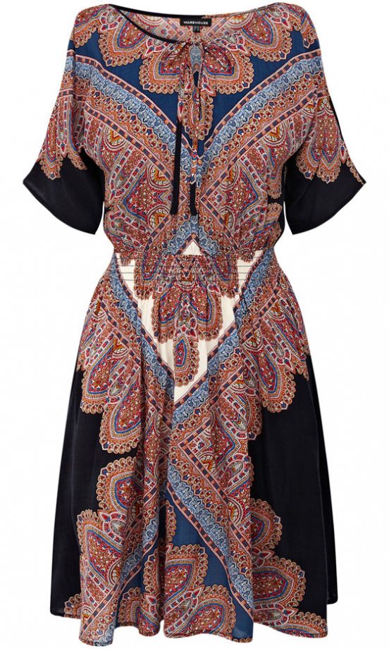 Warehouse Tile Print Dress, £45