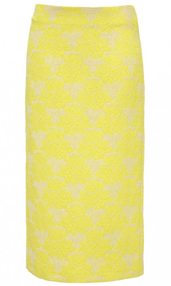 ASOS Yellow Floral Pencil Skirt, £35