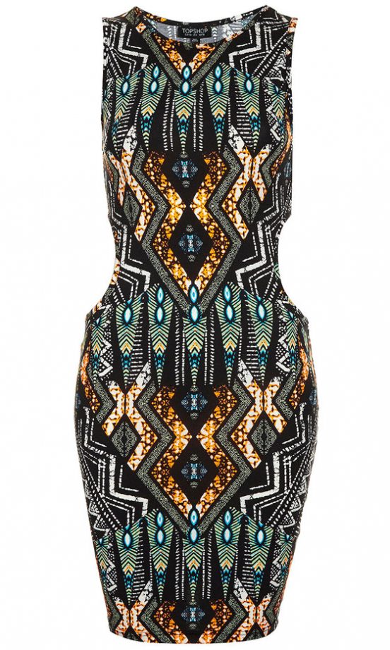 Topshop Tribal Cutout Dress, £26