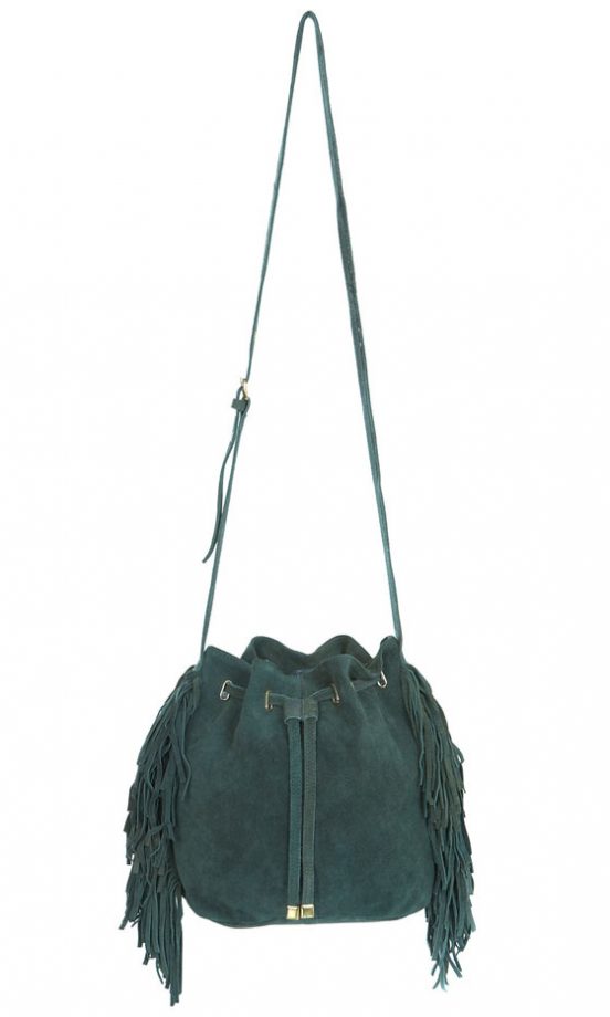 Miss Selfridge Suede Fringe Duffle Bag, £48