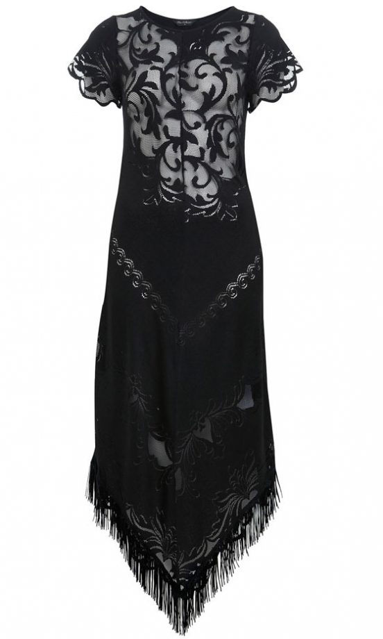 Miss Selfridge Black Embellished Midi Dress, £49