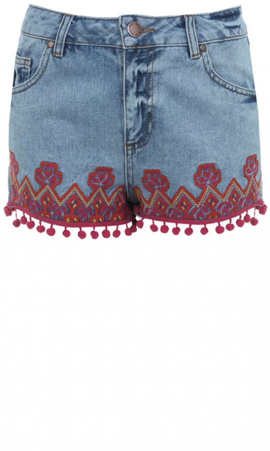 Miss Selfridge Embroidered Shorts, £49