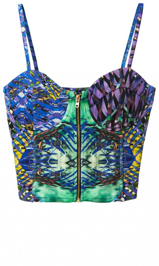 H&M High Summer Tropical Print Crop Top, £14.99