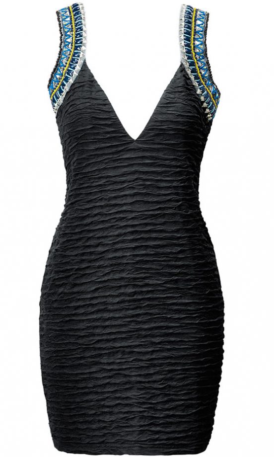 H&M High Summer Embellished Bodycon Dress, £19.99