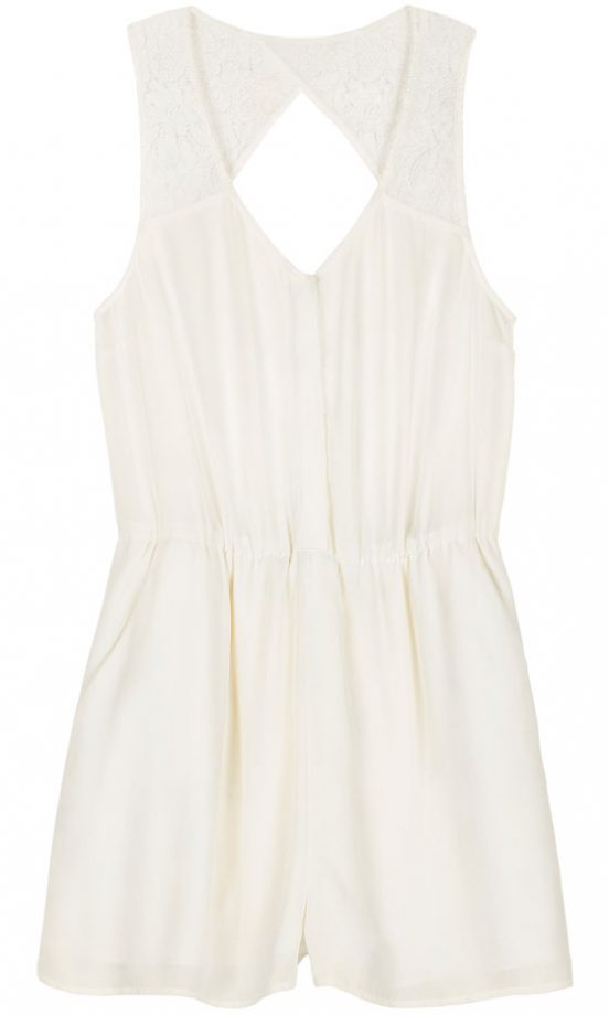 H&M High Summer White Playsuit, £19.99