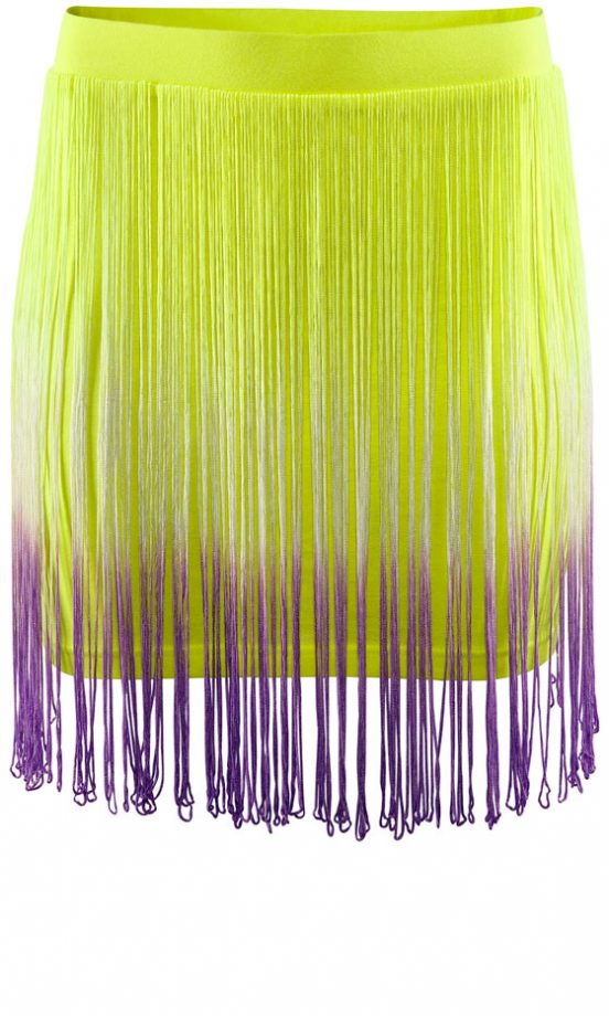 H&M High Summer Neon Tassel Skirt